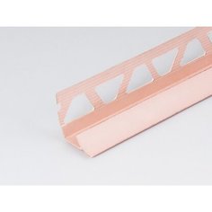 Профиль ПВХ PALLADIUM: раскладка под плитку 7 - 8 мм розовая внутренняя 2.5 м
