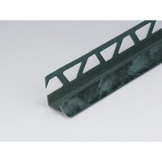 Профиль ПВХ PALLADIUM: раскладка под плитку 9 - 10 мм зеленая внутренняя 2.5 м