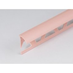 Профиль ПВХ PALLADIUM: раскладка под плитку 7 - 8 мм розовая наружная 2.5 м