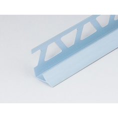 Профиль ПВХ PALLADIUM: раскладка под плитку 7 - 8 мм голубая внутренняя 2.5 м