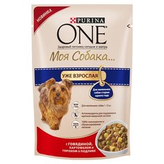 Корм Purina One для собак говядина/картофель/горох 100 г