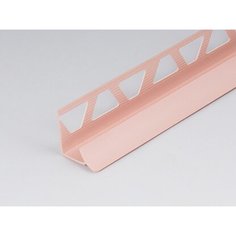 Профиль ПВХ PALLADIUM: раскладка под плитку 9 - 10 мм розовая внутренняя 2.5 м