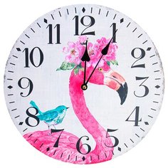 Часы настенные Фламинго 34 см Без бренда