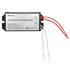 Трансформатор понижающий APEYRON 03-85 12В, 50-150 Вт, 95х42х24 мм, черный