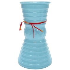 Ваза стеклянная Грейси синяя 9х19 см ЗАВОД ЭЛЕТЕХ