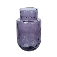 Стеклянная ваза Орион темно-серая D18 Без бренда