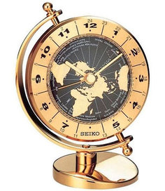 Настольные часы Seiko Clock QHG106GN. Коллекция Настольные часы