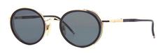 Солнцезащитные очки Thom Browne TBS 813-49-01 Black-White Gold w/Dark Grey-AR