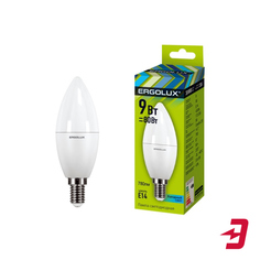 Светодиодная лампа Ergolux LED-C35-9W-E14-4K