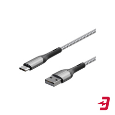 Кабель InterStep Type-C USB3.0, 2 м, Silver (IS-DC-TPCU3NYSL-200B210)
