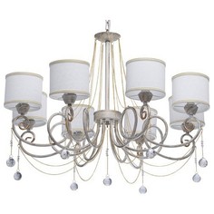 Подвесная люстра виталина 10 (mw-light) серый 80 см.