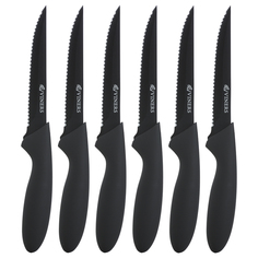 Набор из 6 ножей для стейков everyday (viners) черный 24x28x2 см.