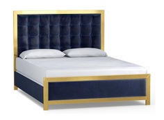 Кровать balthazar king size (gramercy) синий 202x168x222 см.