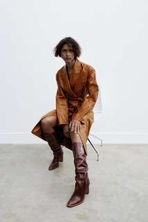Пальто из искусственной кожи, лимитированная коллекция Zara