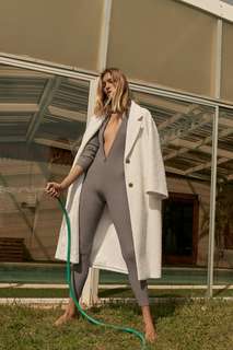 Пальто из ткани с рельефным узором Zara