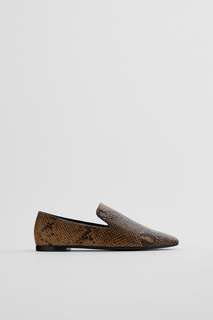 Лоферы на плоской подошве Zara