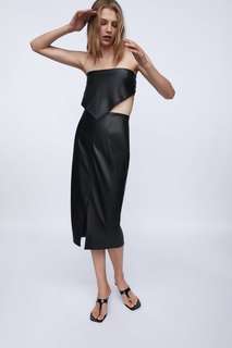 Юбка-карандаш из искусственной кожи Zara