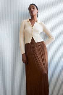 Юбка из жатой ткани Zara