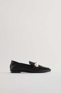 Лоферы с жемчужными бусинами Zara