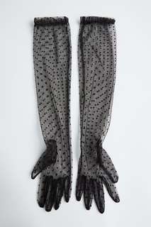 Длинные перчатки с вышивкой плюмети Zara