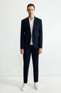 Костюм комфортной посадки из ткани с матовым блеском Zara