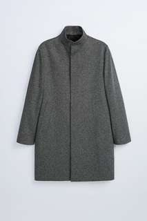 Пальто из ткани с рельефным узором Zara