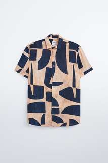 Рубашка с геометрическим принтом Zara