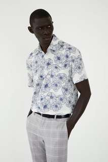 Рубашка с цветочным принтом Zara