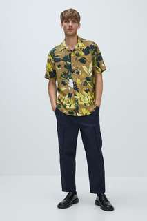 Рубашка с цветочным принтом Zara