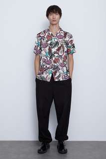 Рубашка с принтом «черепахи» Zara