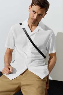 Рубашка с отложным воротником Zara