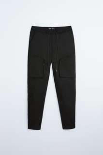 Брюки карго из мягкой джинсовой ткани Zara