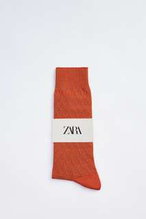 Жаккардовые носки в елочку Zara