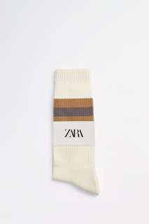 Носки в рубчик с полосками Zara
