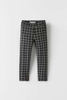 Трикотажные легинсы в клетку Zara