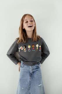 Лонгслив с принтом «снупи» ®peanuts Zara