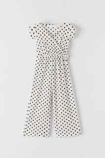 Комбинезон в горошек с запáхом Zara