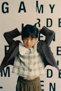 Рубашка в клетку с воротником Zara