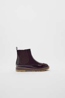 Ботинки с лакированной отделкой Zara