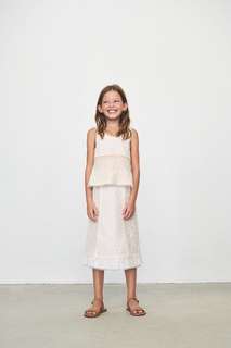 Юбка с ажурной вышивкой Zara