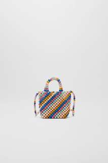 Разноцветная сумка с бисером Zara