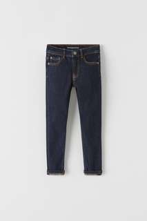 Ультрамариновые эластичные джинсы скинни премиум-качества Zara