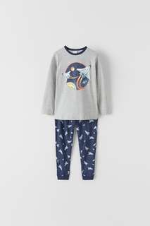 Пижама со светящимся принтом «космос» Zara