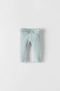 Легинсы из ткани soft-touch в тонкий рубчик Zara