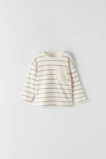 Лонгслив в полоску с карманом Zara