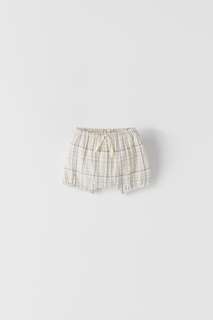Шорты-шаровары в клетку Zara