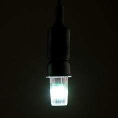 Лампа светодиодная строб, прозрачная, е27, 4led, 3 вт, 220 в, 6500к, белое свечение Luazon Lighting