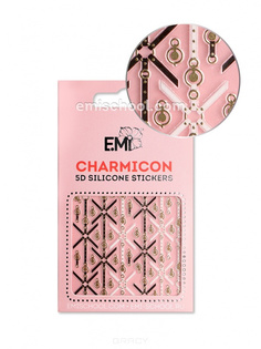 Domix, Cиликоновые стикеры шармиконы Charmicon 3D Silicone Stickers Charmicon 3D Silicone Stickers №93 Портупеи EMI