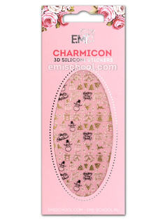 Domix, Cиликоновые стикеры шармиконы Charmicon 3D Silicone Stickers Charmicon 3D Silicone Stickers №67 Merry Christmas EMI