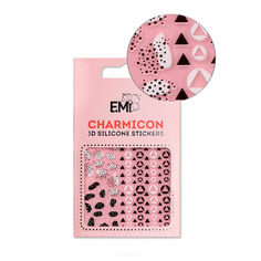 Domix, Cиликоновые стикеры шармиконы Charmicon 3D Silicone Stickers Charmicon 3D Silicone Stickers №120 Геометрические узоры EMI